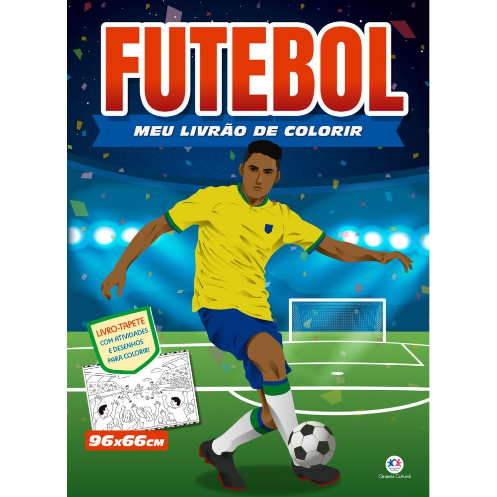 Livro Futebol - Meu livrão de colorir