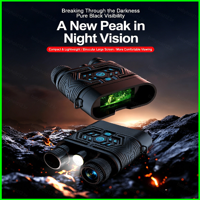 Binóculos Digitais De Visão Noturna BB12 HD , Óculos Infravermelha Portátil Leve Binocular BB12