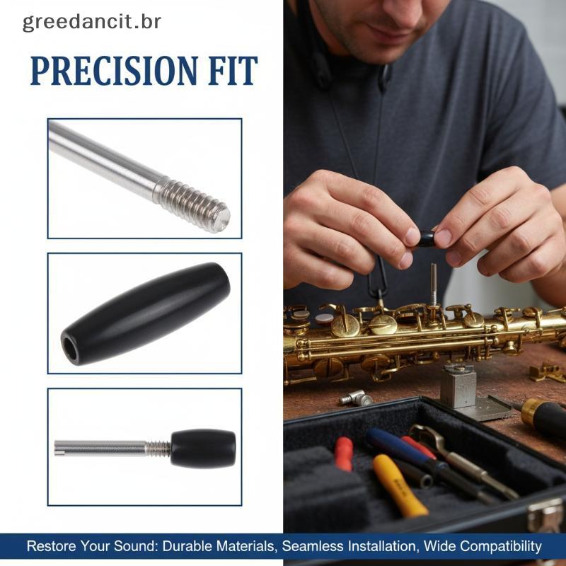 Kit De Reparo De Sax De Alta Qualidade , 10 Unidades , Eixo De Baquelite Com Parafuso De Haste Para Alto Tenor , Conjunt