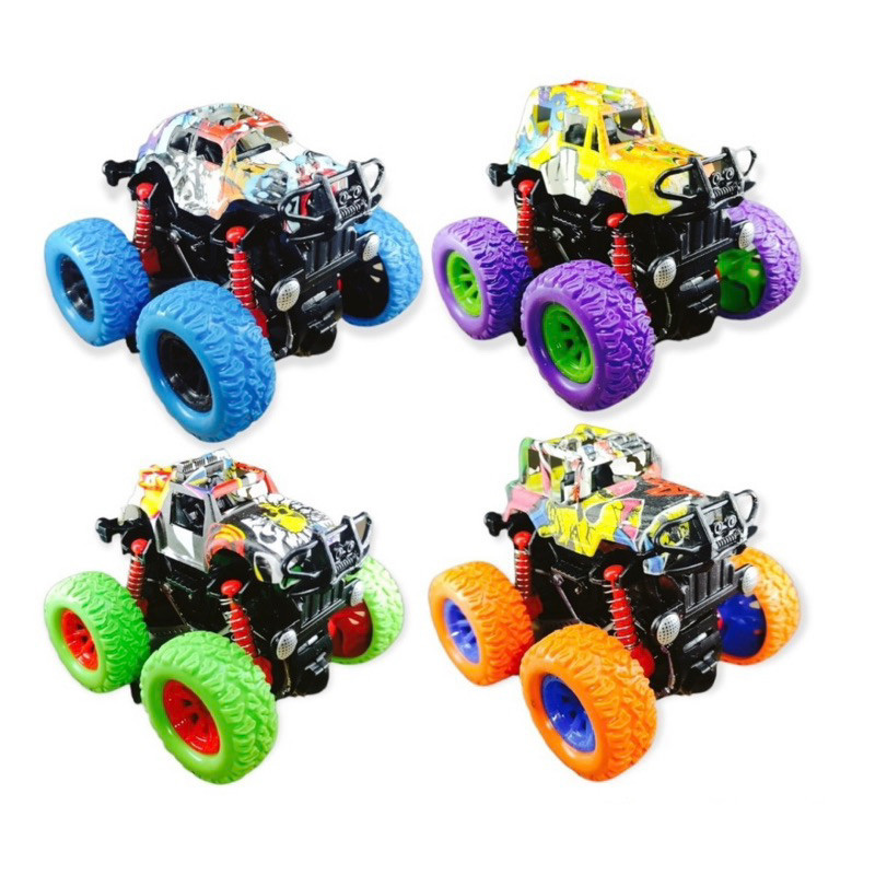 Brinquedo Carrinho Monster Caminhão 360 Carrinho Monster Truck 4x4 Menino Carrinho de Fricção