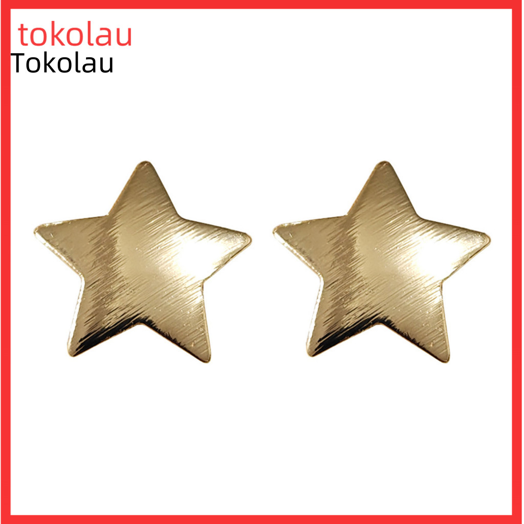 Metal Hairpins Star-shaped 1 Pair Five-pointed Star Fade-resistant Side Bang Hair Clips Stylish Accessories for Women an