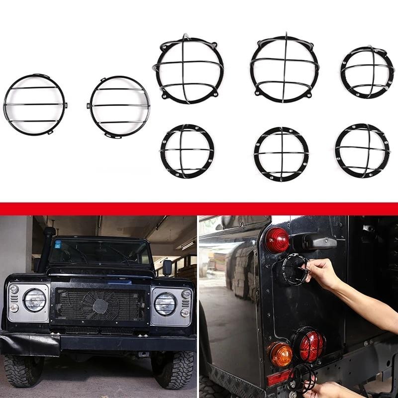 Farol Do Carro Lâmpada Traseira Capa Protetora Para Land Rover Defender 2014-2019 Luz Decoração Escudo Acessórios Extern