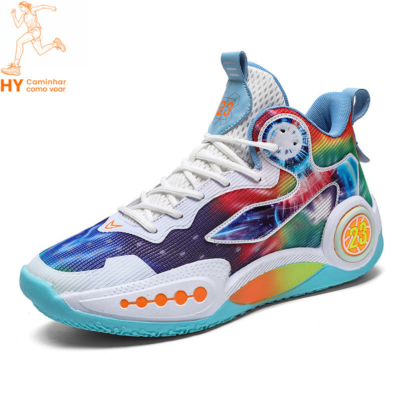 Tênis de basquete masculino, tênis de treino feminino, tênis de vôlei esportivo