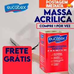 Massa Acrílica Eucatex 25kg Branco Exterior