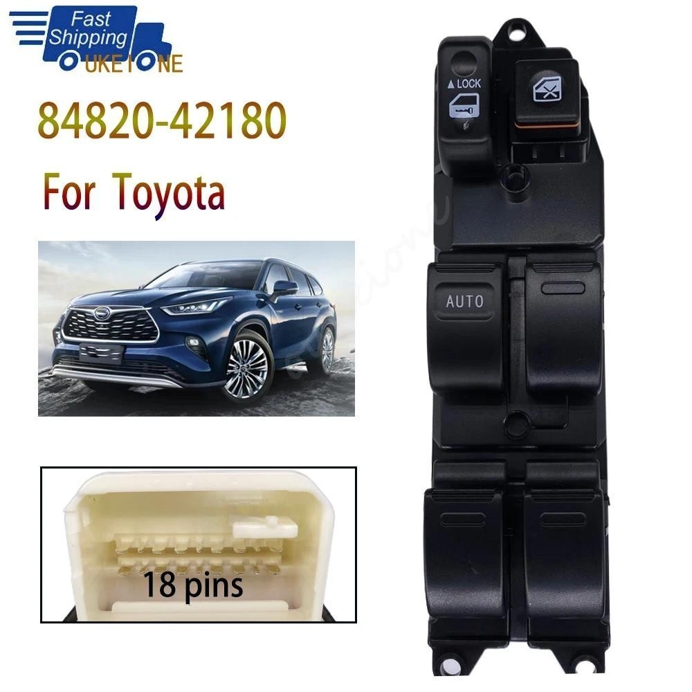 Botão Regulador Elétrico Do Interruptor De Controle Vidro Da Porta Janela Mestre Para Toyota Sienna RAV4 Camry Hilux 848