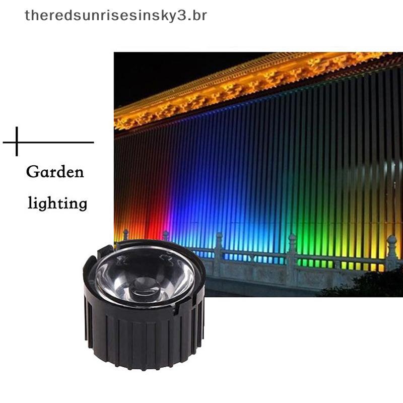 TSBR 10 Peças Lente LED De Alta Potência 1W 3W 5/8/10/15/25/30/45/60/90/120 Graus Refletor Colimador 20MM PMMA Lentes Óp