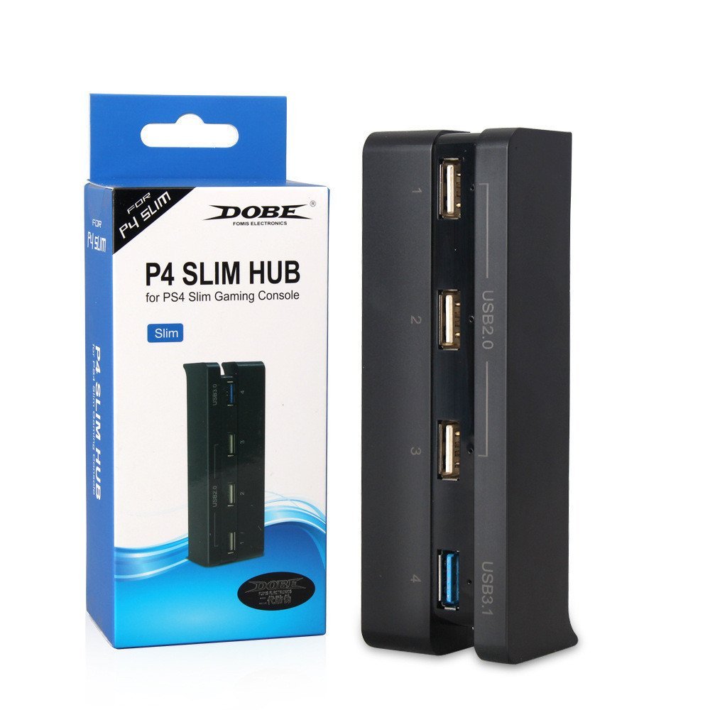 Adequado para extensor PS4 SLIM HUB, conversor de interface USB 2.0/3.0, acessórios extensores USB de 2 para 4.