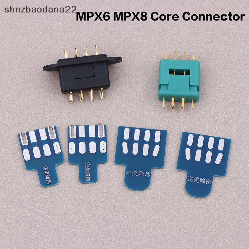 [Shnzd] 1 Conjunto MPX 6 MPX8 Core Conector Com Placa De Solda Para Acessórios De Avião RC Peças De Jato De Turbina Vtol
