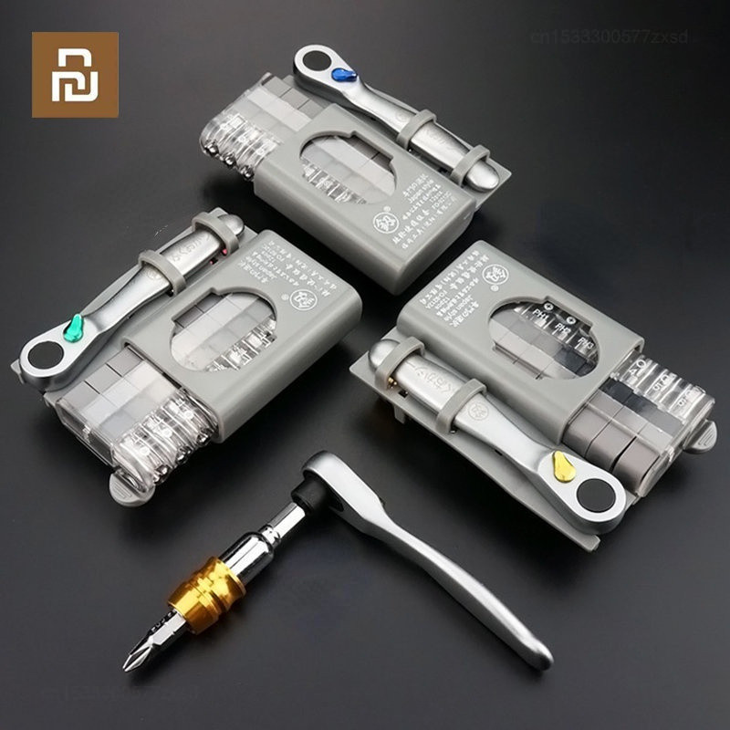 Youpin Mini Chave De Fenda Multifuncional Com Catraca Jogo De Bits De Phillips Forma Especial Ferramentas Manuais De Bri