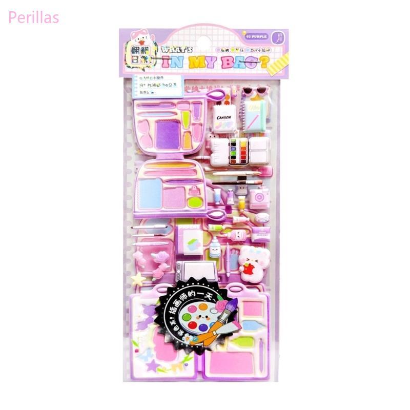 Perillas Puffier Adesivo Decorativo Bonito Para Scrapbooking Diários Notebook Phone Case Reutilizando Sucata