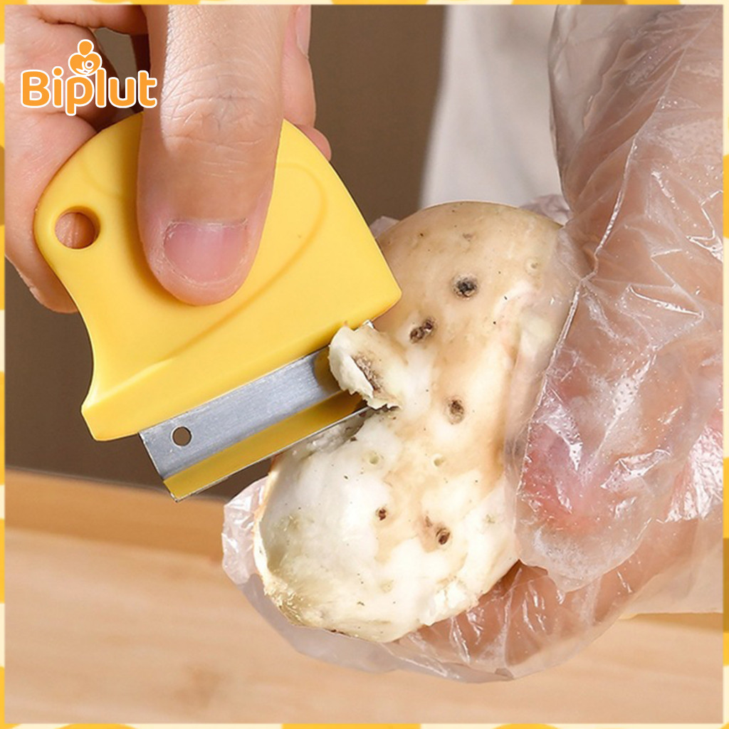 Multifunctional Peeler Mini Fruit Stainless Steel Ginger Garlic Skin Remover Scraper – Non-slip Handle Vegetable for S
