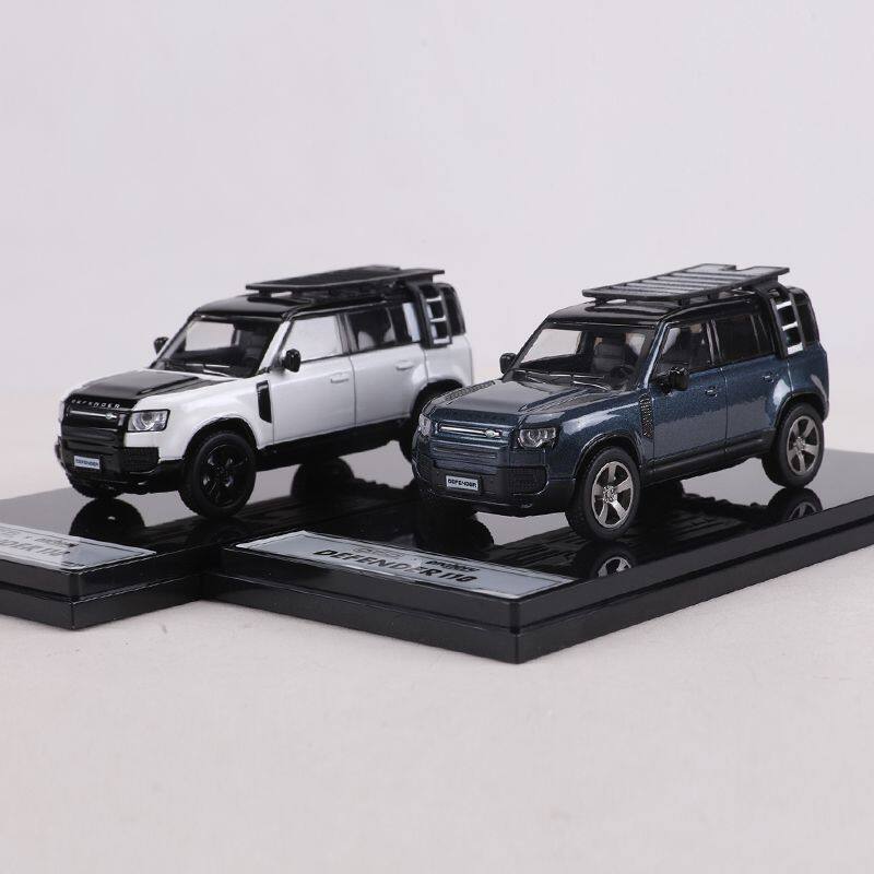 GCD/Enchery 1: 64 Land Rover Defender 110 Land Rover Range Rover Coleção de modelos de carro de simulação de liga