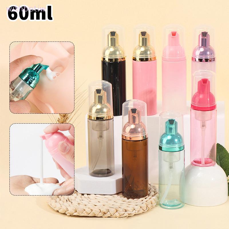 (withbetiw) 1 Peça Garrafa De Bomba De Espuma De 60ml Frascos De Shampoo Para Viagem Vazia De Plástico Recarregável Reut