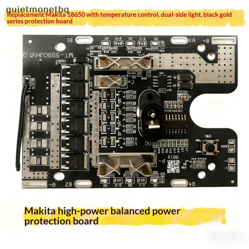 QUE 1 Peça Acessórios DIY Para Placa De Proteção De Bateria 18650 21V 6MOS 4liga De Alta Potência 130A Com Luz Lateral B