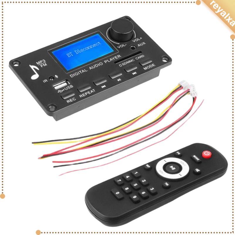 [Reyalxa] Módulo De Áudio De Placa MP3 USB TF Rádio Automotivo 12V Display Music Com RC Lossless