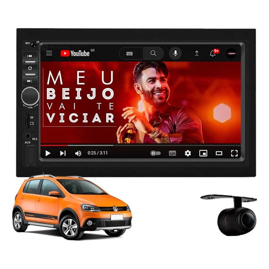 Central Multimídia Volkswagen Crossfox 2010 À 2013