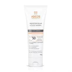 Protetor Solar Mousse Mineral Adcos FPS 50 Cor Beige 40g