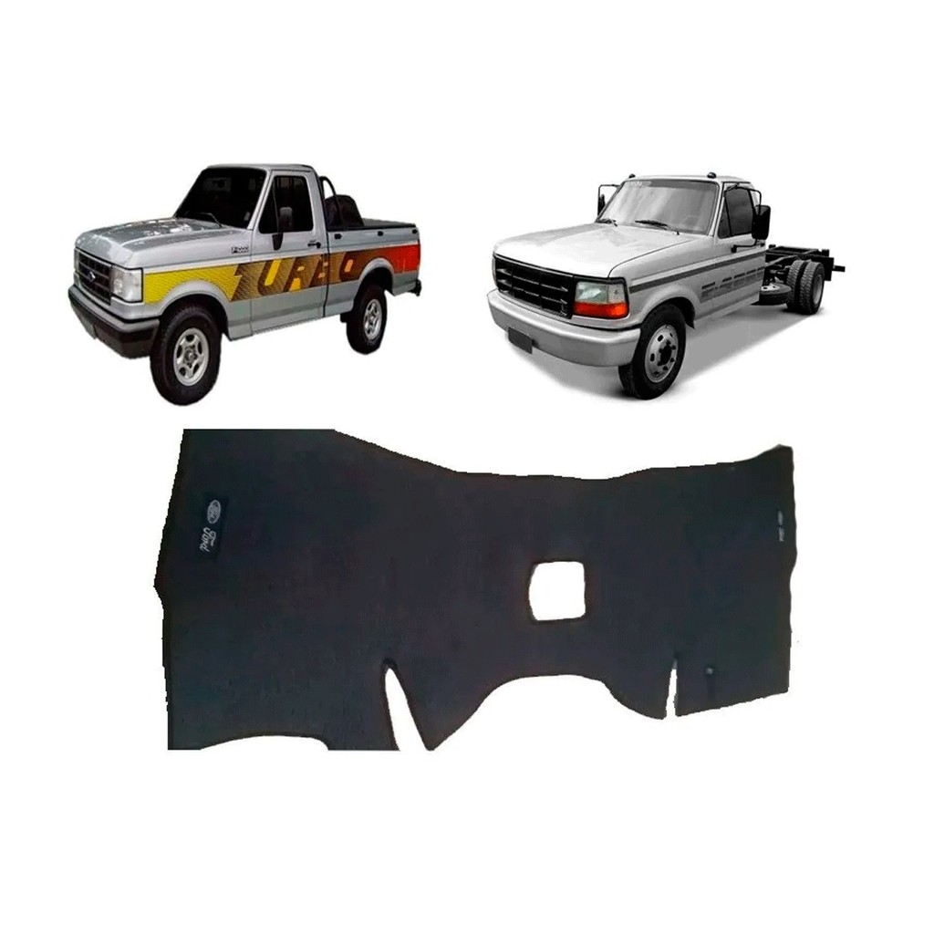 Tapete Assoalho Borracha Pvc Ford F1000 93 94 95 96 97 98