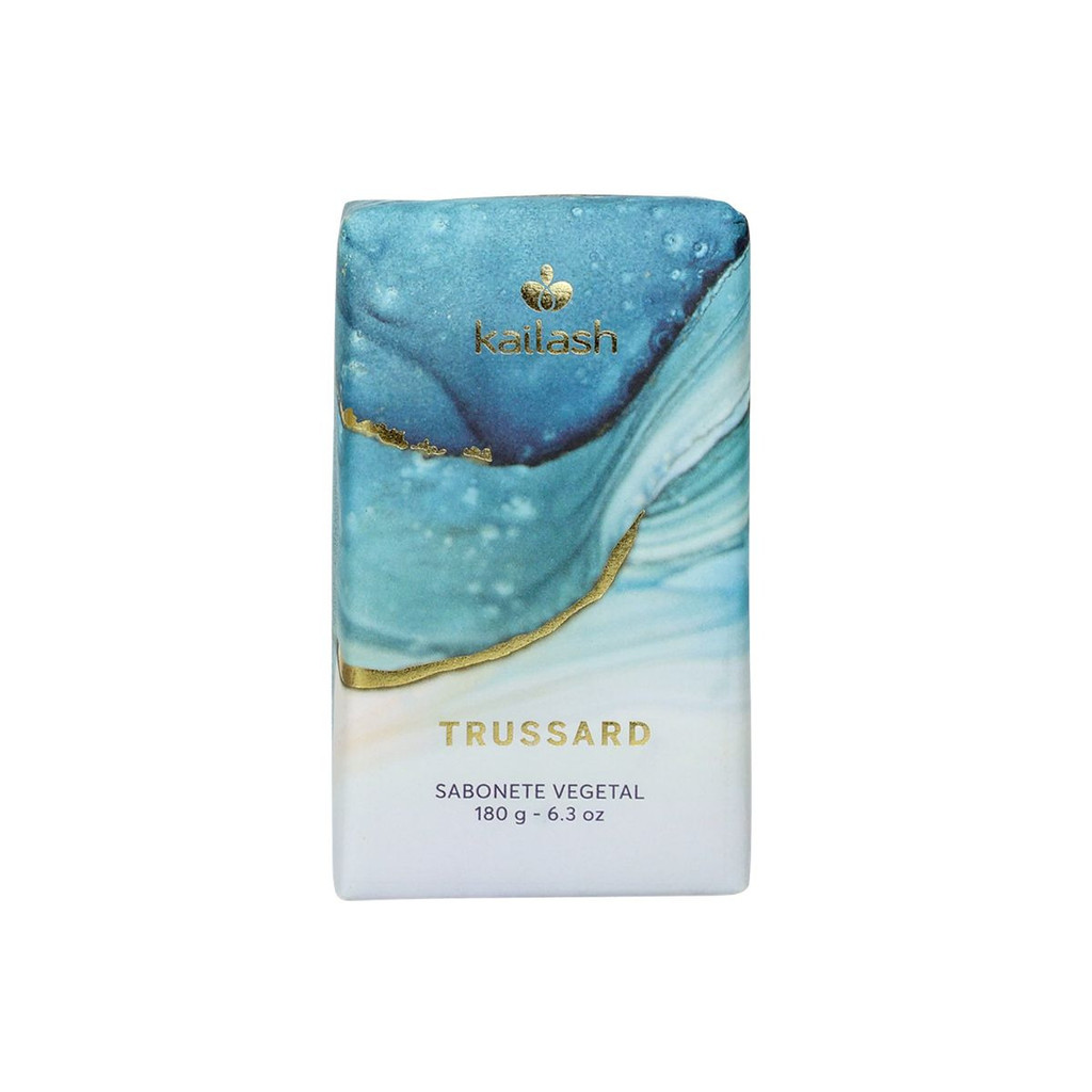 Sabonete em Barra Vegetal Kailash Trussard 180g | Banho Hidratante Luxo