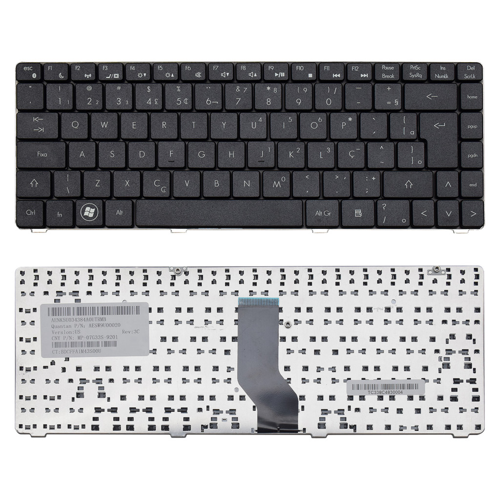 Teclado para Notebook Itautec Part Number AESW9600010