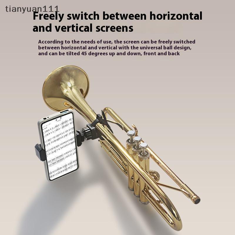 tianyuan111 Suporte Para Telefone De Lira De Trompete Instrumento Musical Ajustável Banda De Marcha Oboé Trombone Clarin