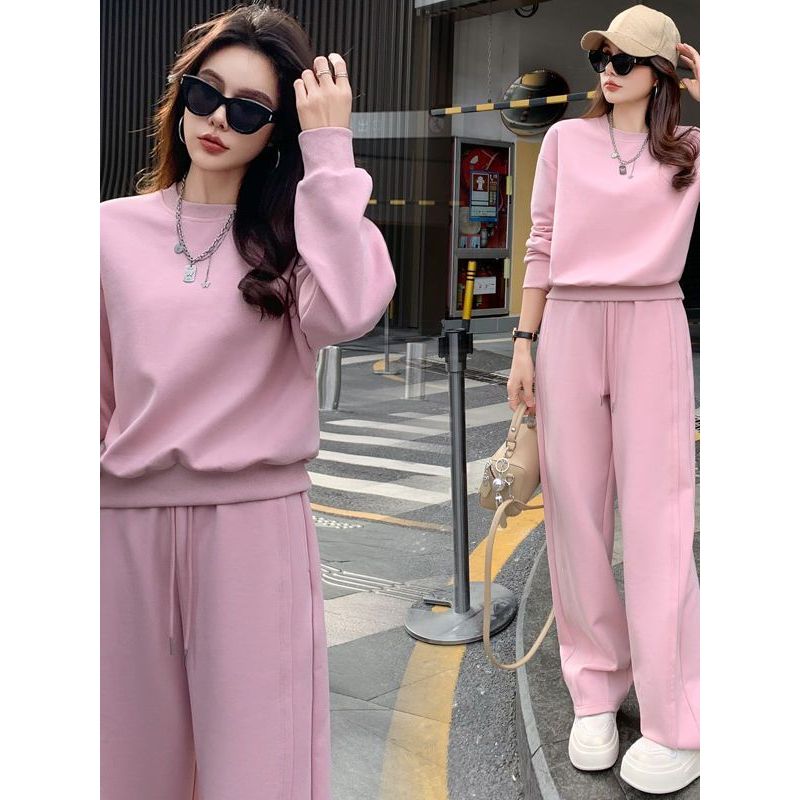 Manga comprida moda Casual terno esportivo feminino 2025 novo estilo primavera outono estilo ocidental redução de idade 