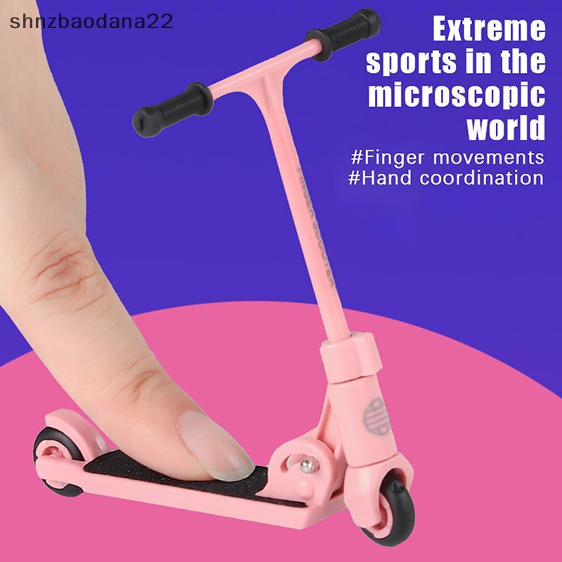 [Shnzd] Crianças Ki Scooter Dedo BMX Dobrável Tipo T De Com Freio Brinquedos Educativos Skates Divertido Fingertip Movem