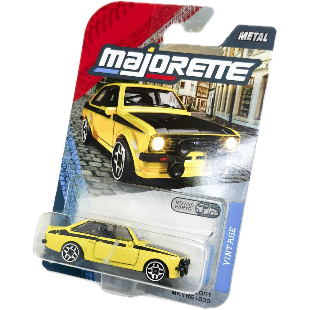 Miniatura - 1:64 - Ford Escort MKII RS 1800 - Vintage - Majorette 8502000001