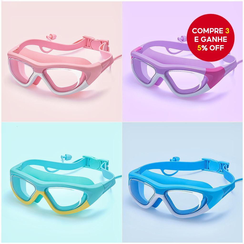 Crianças Óculos De Natação Grande Angular HD Silicone Selo Anti-Nevoeiro À Prova Dwaterproof Água Meninos Meninas Profis