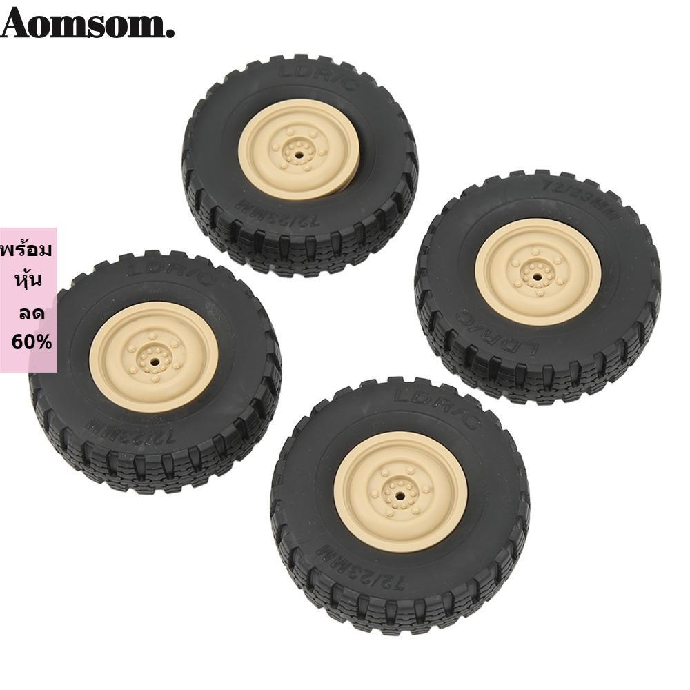 AOMSOM 4 Unidades/Conjunto De Rodas De Carro RC , Pneus De Alto Desempenho Com 70 Mm De Diâmetro , Borracha Durável Para