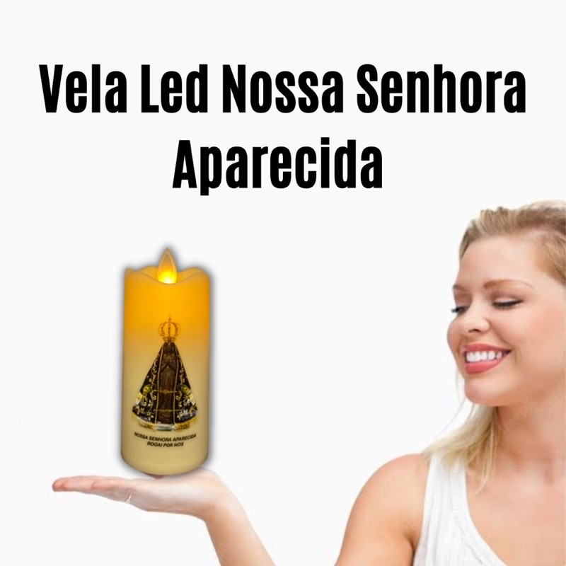 Vela Eletrônica Decorativa Nossa Senhora Aparecida