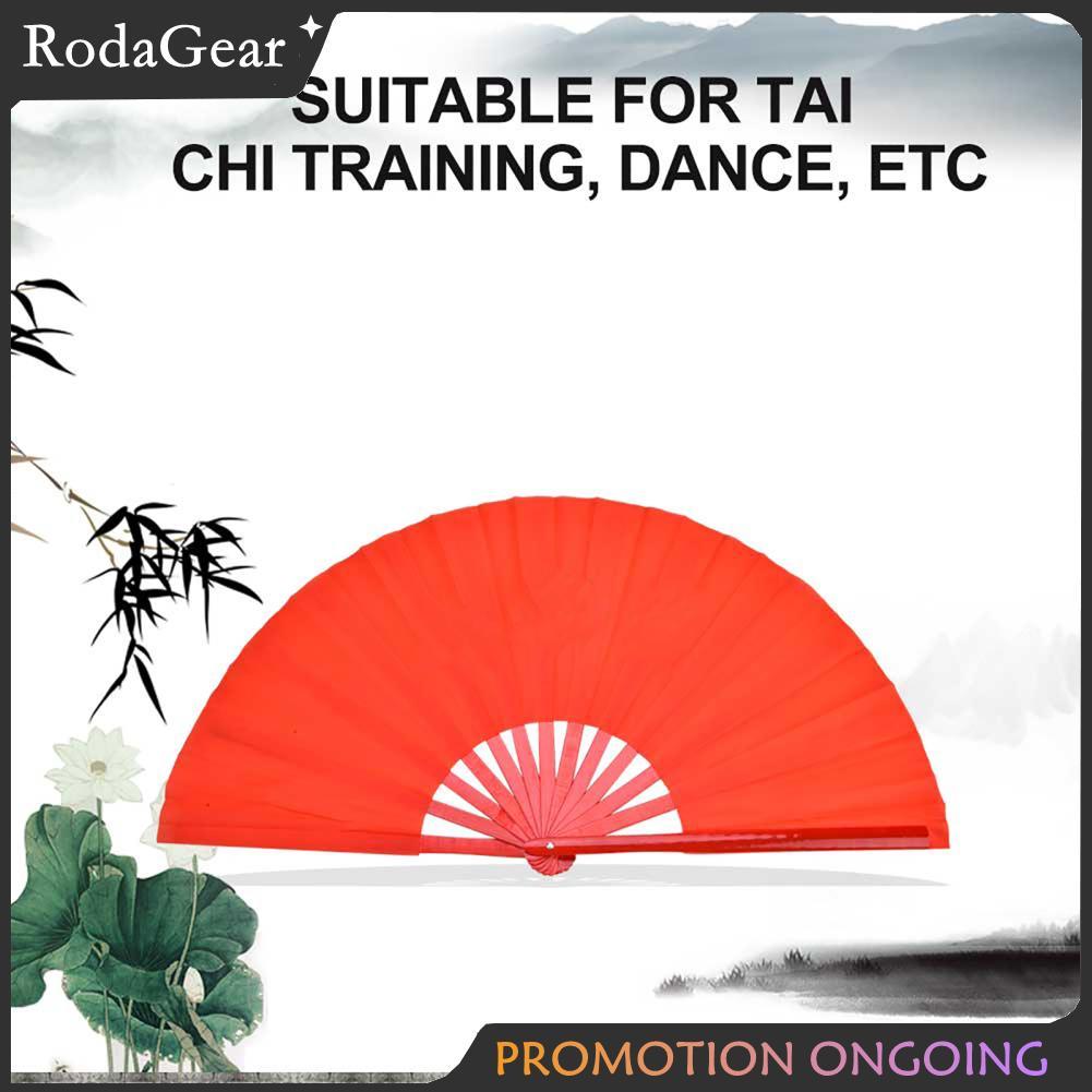 RodaGear Alomejor Tai Chi Fan Leve Bambu para Artes Marciais Prática Kung Fu Treinamento Performance de Palco Fitness e