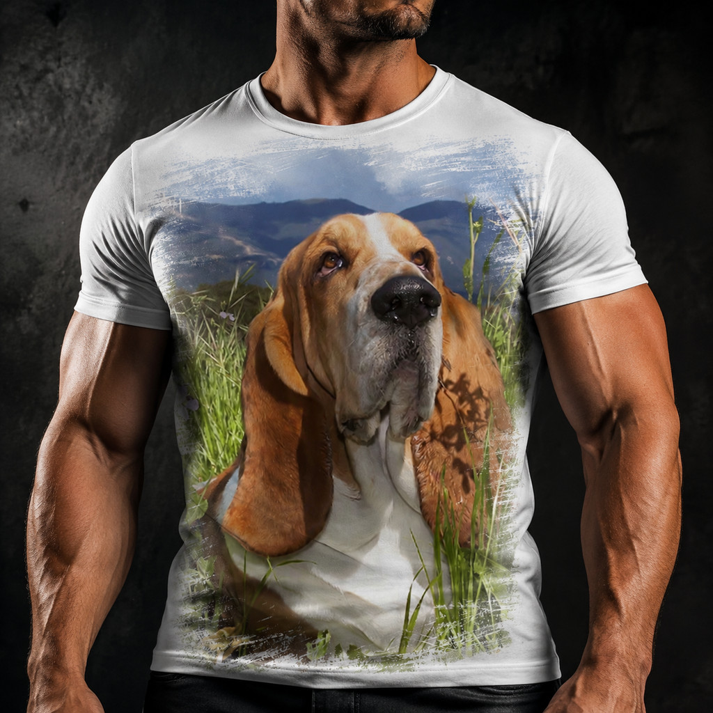 Camiseta Cachorro Basset Hound Raca 619 A