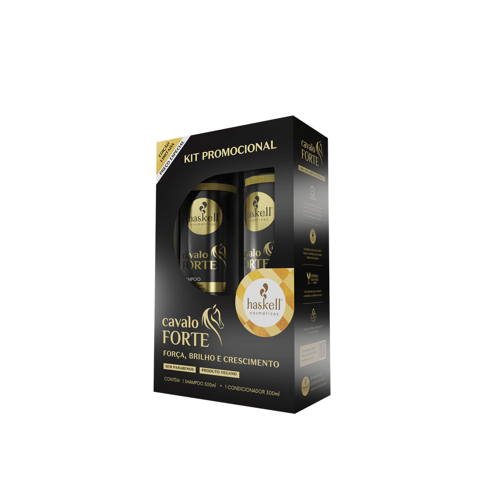 Kit Cavalo Forte Shampoo e Condicionador 300ml - Haskell