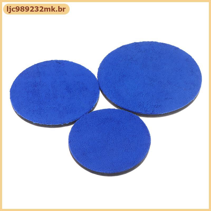 [MYBR] 2 Unidades De Almofada De Polimento De Microfibra De 2/3/4/5/6/7 Polegadas Para Carros , Amortecedora De Cera Cor