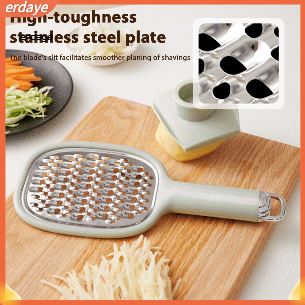 Double-sided Blade Vegetable Peeler with Protective Hand Guard – Multi-use Cabbage Grater and Scraper for Home Cafe Re