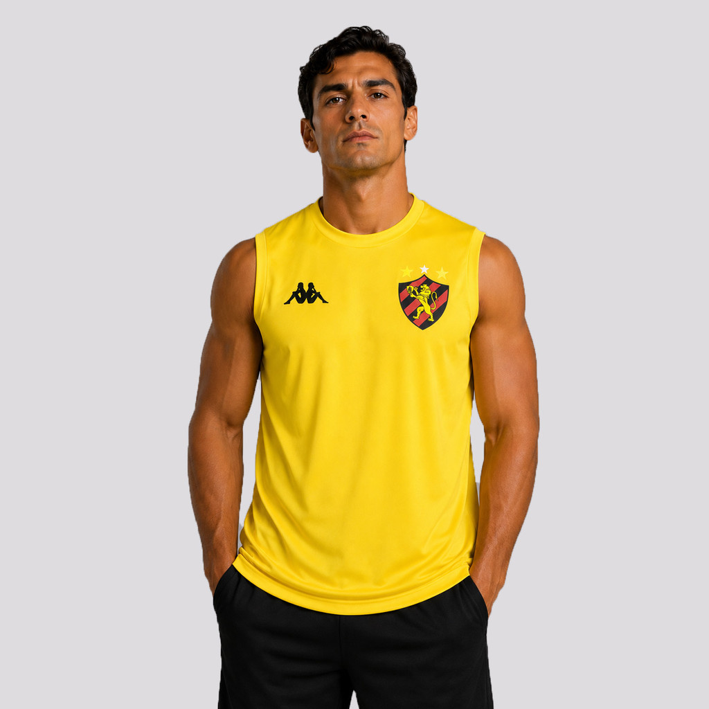Regata Kappa Sport Recife Supporter Essence 2026 Amarela