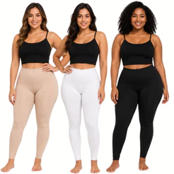 KIT 3 Calça Anágua Segunda Pele Feminina Para o Frio Não Marca Tira Transparência