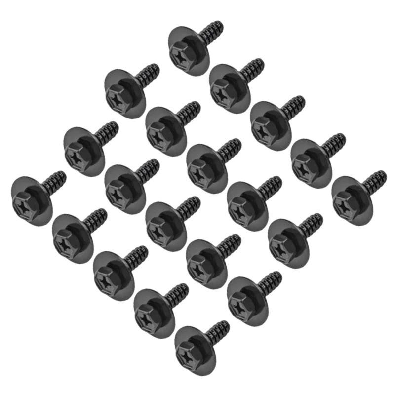 20 Unidades De Parafuso Retentor De Pára-Choque 9CF600516 9CF600516B Apto Para Mazda 2 3 5 6 626 929 CX-5-7-9 RX-8 MX-3