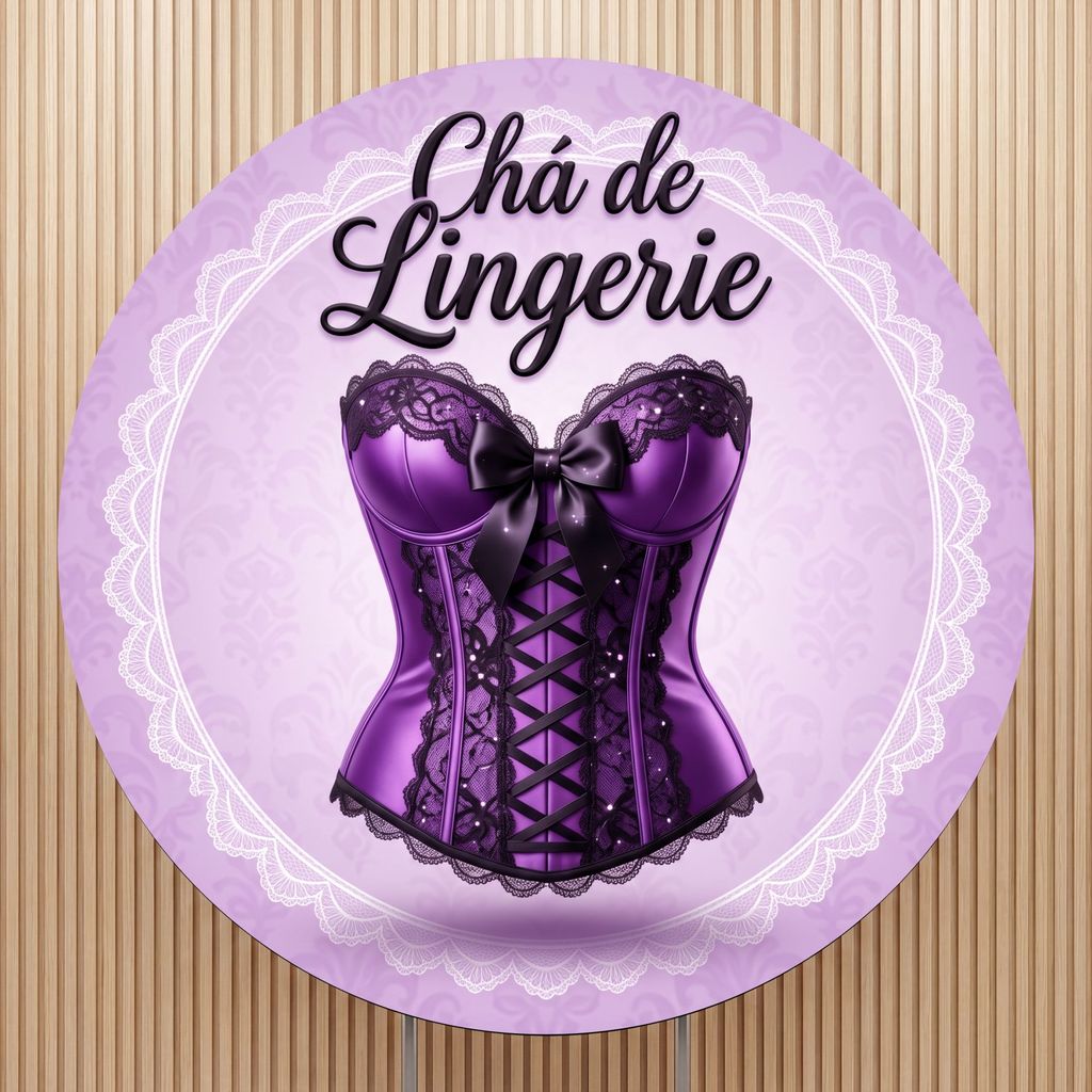 Painel Redondo Chá de Lingerie Noiva | Enfeite Casamento | tecido premium | frete gratis | varios modelos