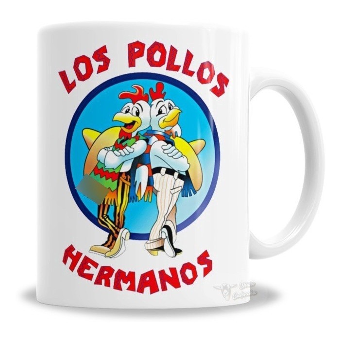 Caneca Porcelana Personalizada Los Pollos Hermanos, Breaking Bad - na  Porcelana 325ml | Presente Criativo Café ...