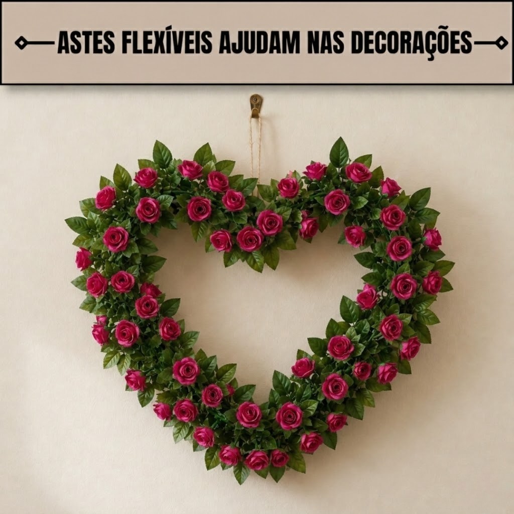 Flor Artificial Para Decoração De Casa Camélia Rosa Claro - Castela — imagem 2 de 2