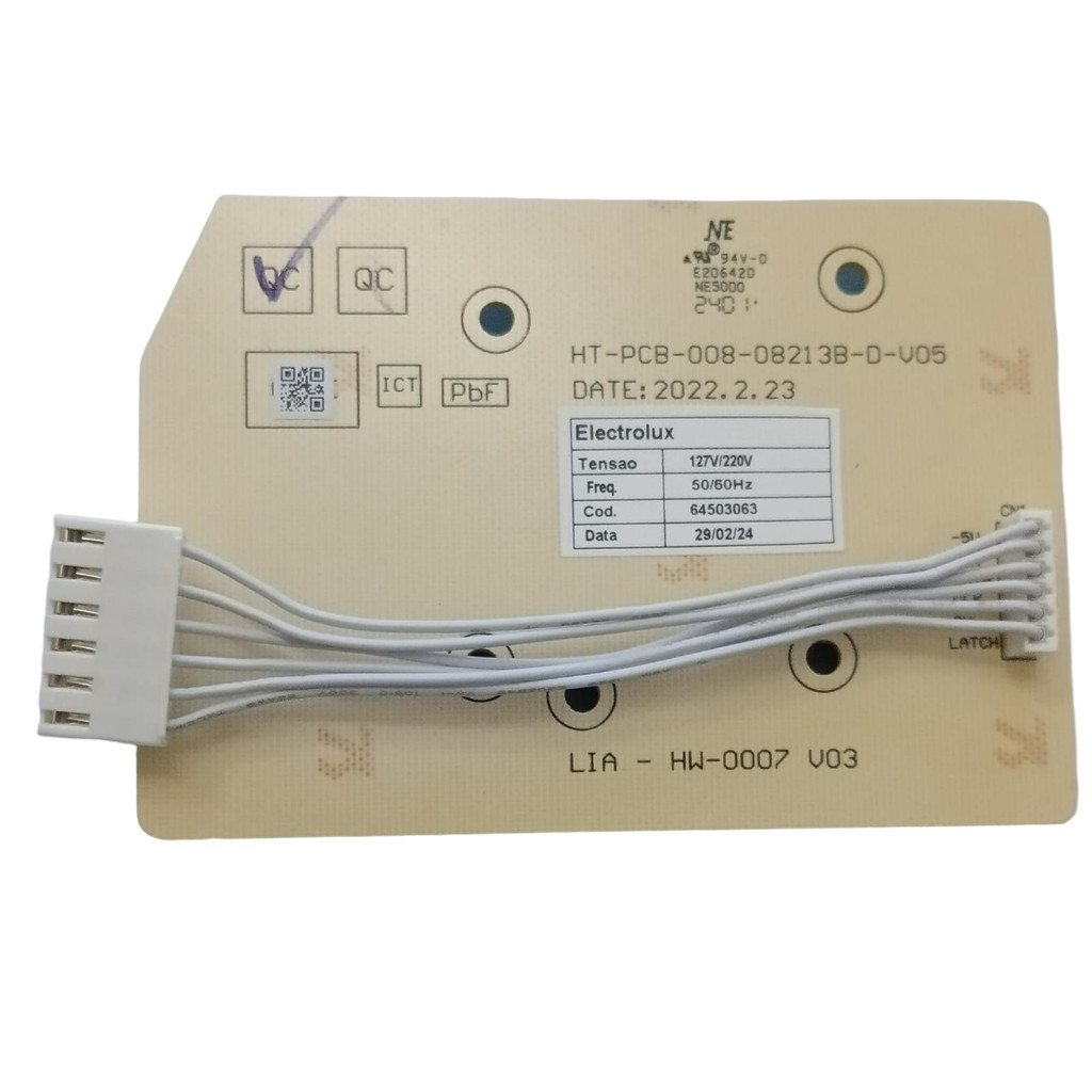 Placa Interface Electrolux 64503063 Original Ltd09 Lt13b Lac