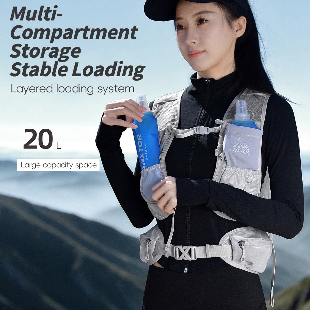 Mochila Newboler 20L Para Caminhada Ao Ar Livre, Grande Capacidade, Respirável, Bastões De Trekking, De Hidratação U · foto 2