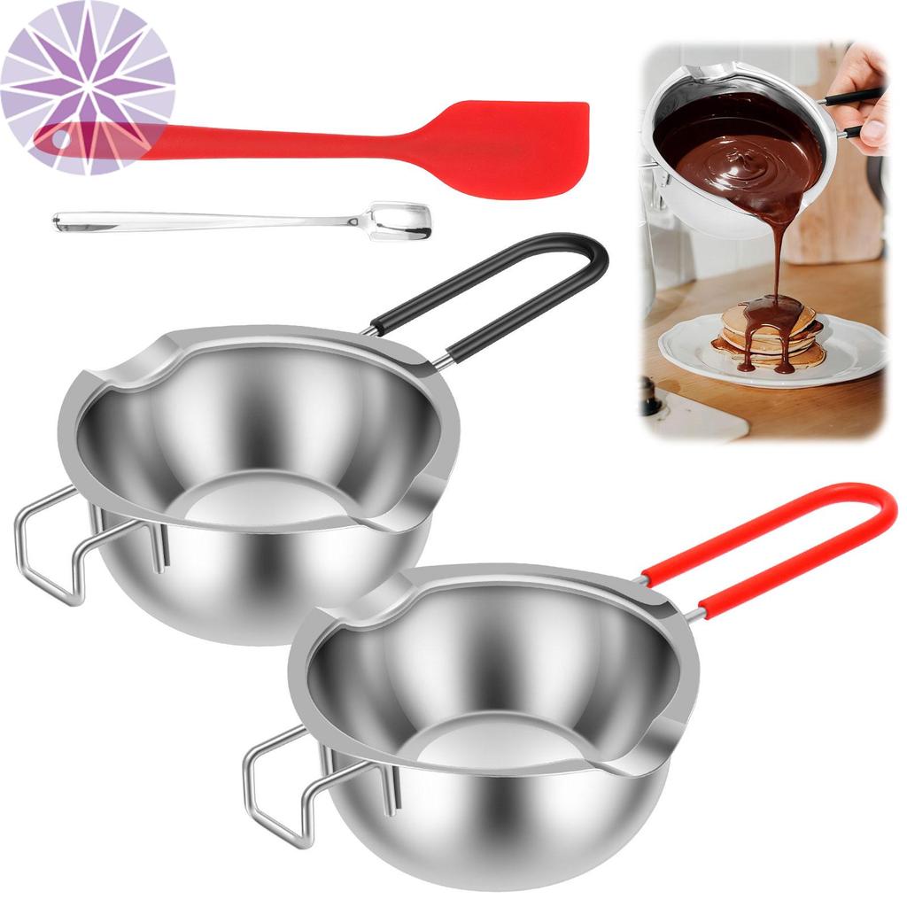 Conjunto De Panela De Caldeira Dupla , 2 Peças , Fogão , Aço Inoxidável , Alça Confortável , SHOPCYC6168