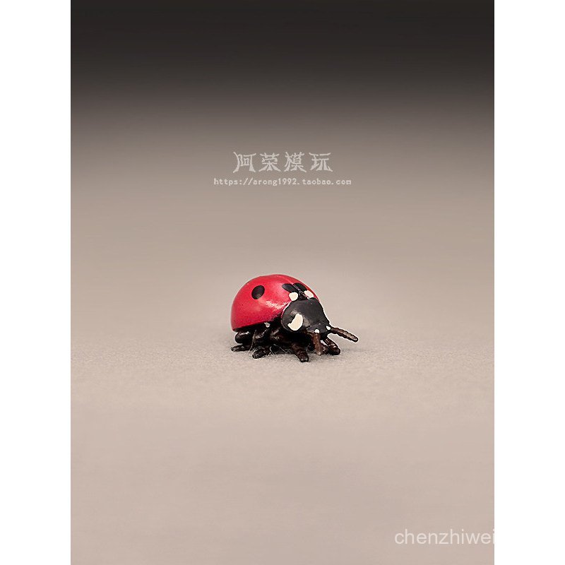 Modelo Simulado de Inseto Estático em Miniatura, Artigo Avulso, Novo Brinquedo Decorativo Pequeno Papo Ladybug AVSJ