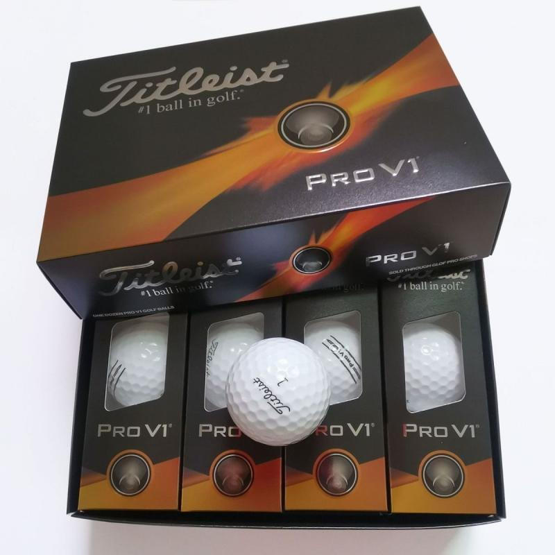 Pacote De 12 Bolas De Golfe PRO V1 , Competição De Nível Turístico , Capa De Uretano Premium Para Controle De Distância 