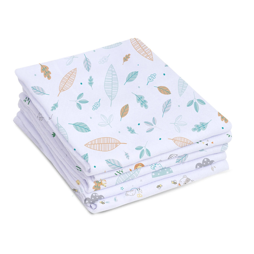 Kit Fralda Papi Luxo Estampada  Pacote com 05 Peças