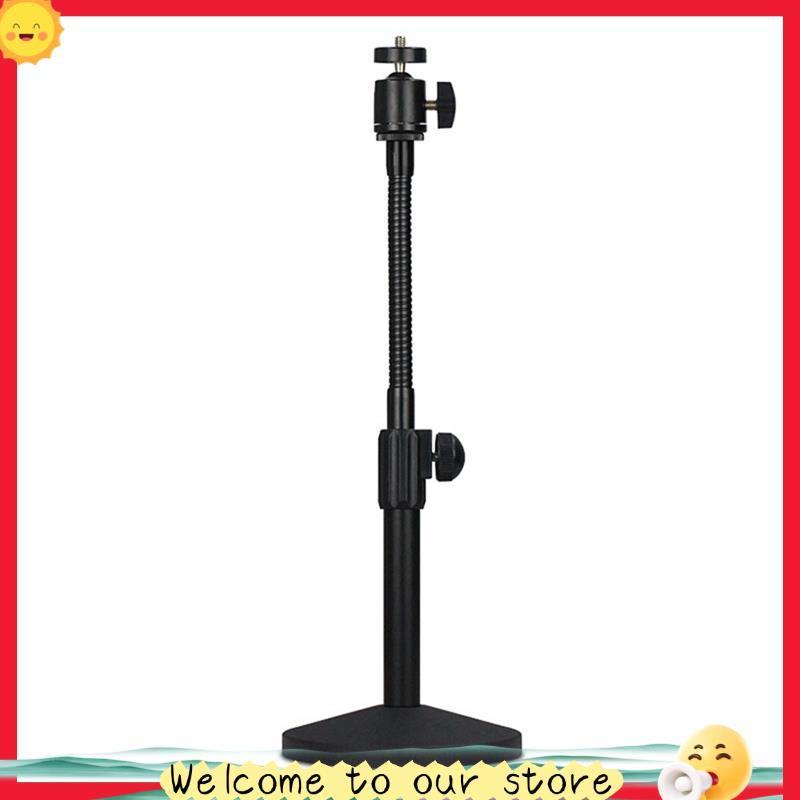 Suporte Para Webcam De Mesa De Metal Ajustável , Tripé Com Base De Montagem Resistente