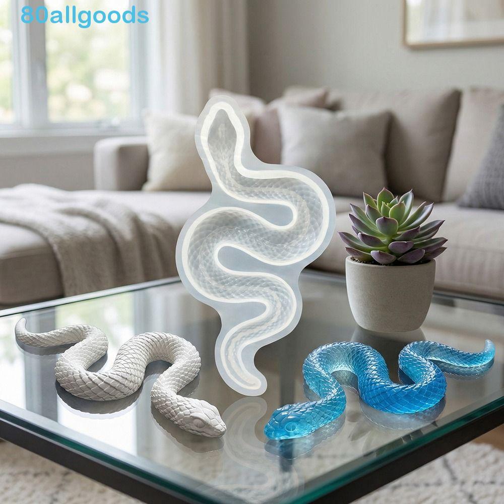 ALLGOODS1 Moldes De Silicone Em Forma De Cobra , Molde Grande 3D , Ferramentas Artesanais Antiaderentes DIY